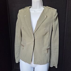 H&M Blazer with Zippered Pockets Size 6